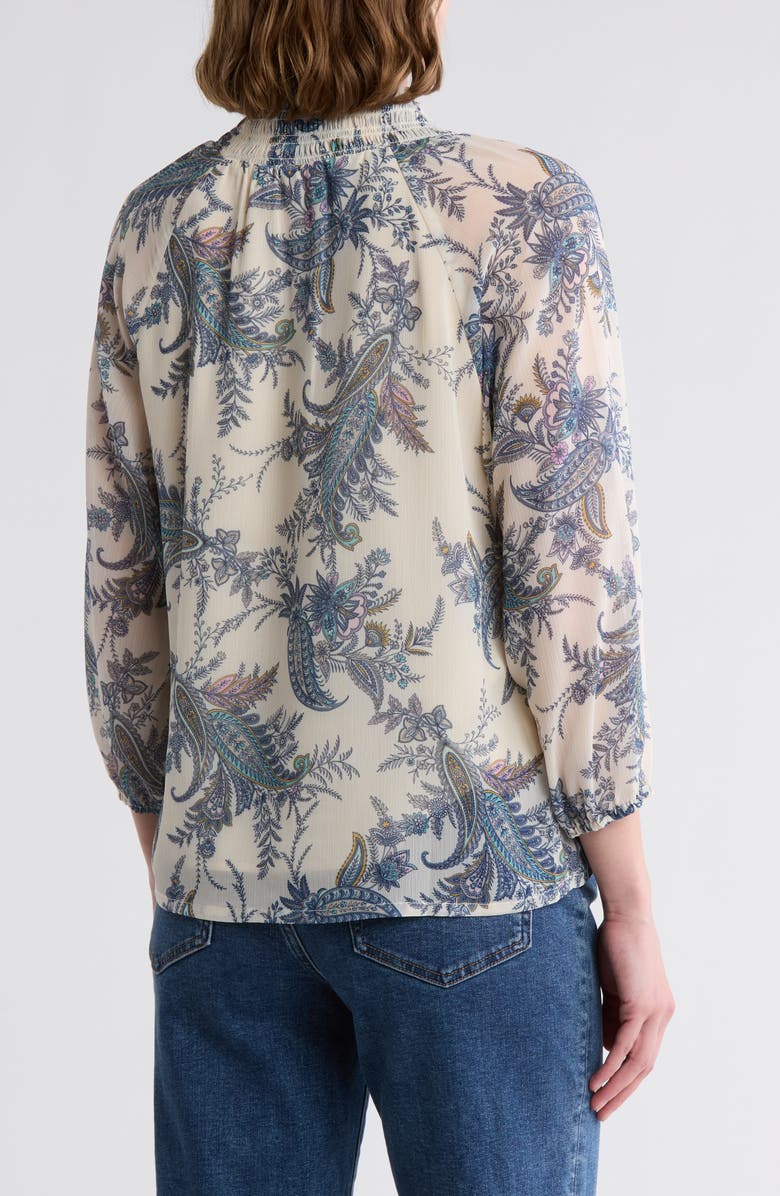 Tart Cheri Split Neck Top, Alternate, color, Paisley Bouqet