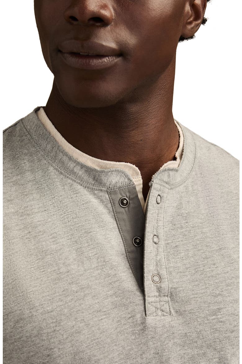 Slubbed Heather Cotton Henley, Alternate, color, HEATHER GREY