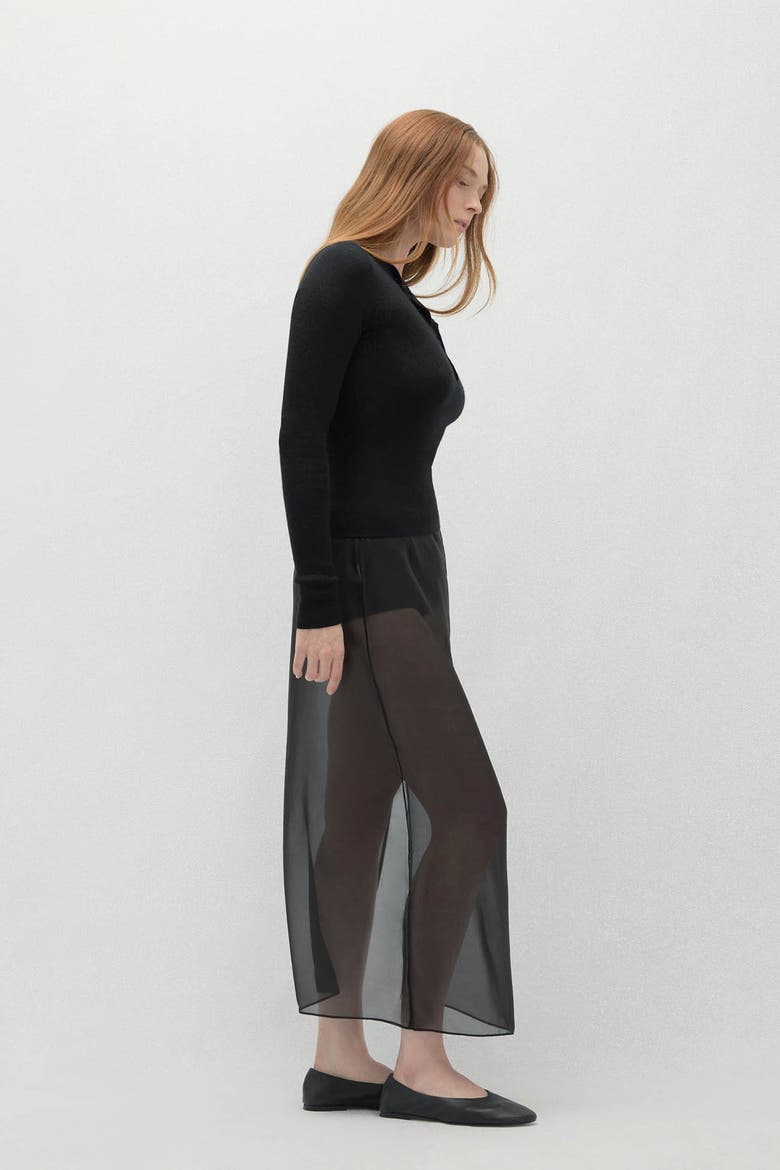 Marlowe Cashmere Henley, Alternate, color, Black