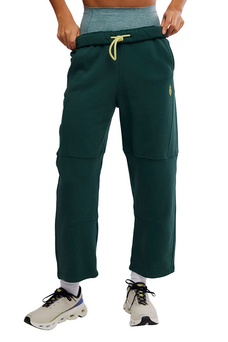 FP Movement Top Score Cotton Pants, Main, color, EVERGREEN
