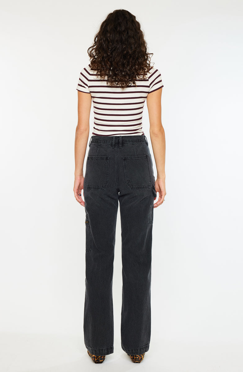 KanCan Semarea Ultra High Rise 90's Straight Leg Jeans, Alternate, color, Dark Gray