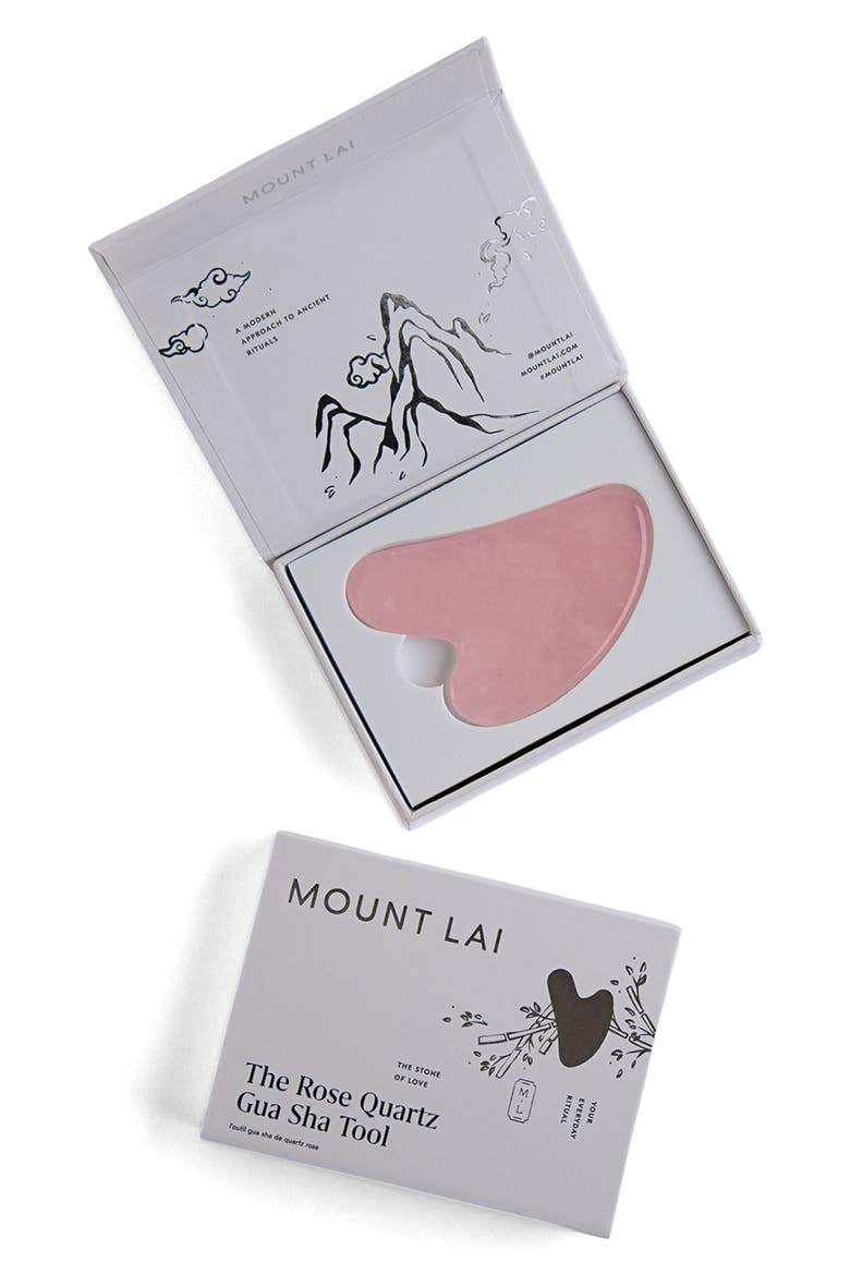 Rose Quartz Gua Sha, Alternate, color, ROSE QUARTZ