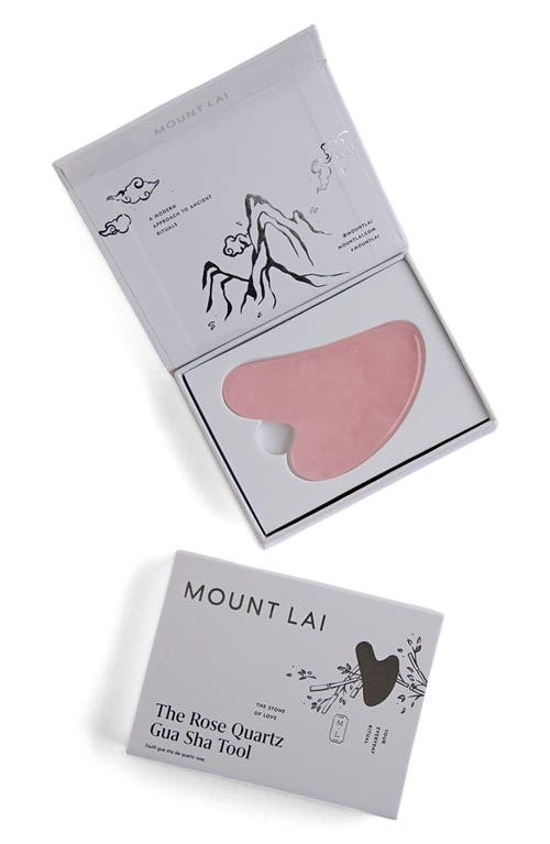 Mount Lai Rose Quartz Gua Sha In Pink