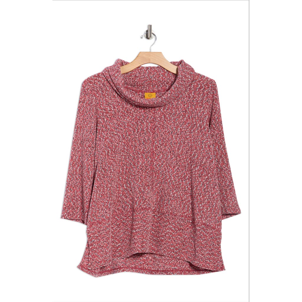 Ruby Rd. Ruby Rd Space Dye Chenille Pullover Sweater In Pink