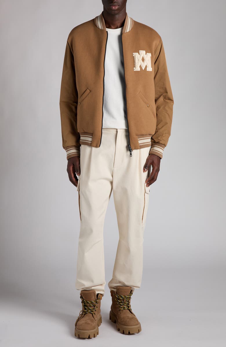 Moncler Vennes Reversible Down Bomber Jacket, Alternate, color, Friar Brown