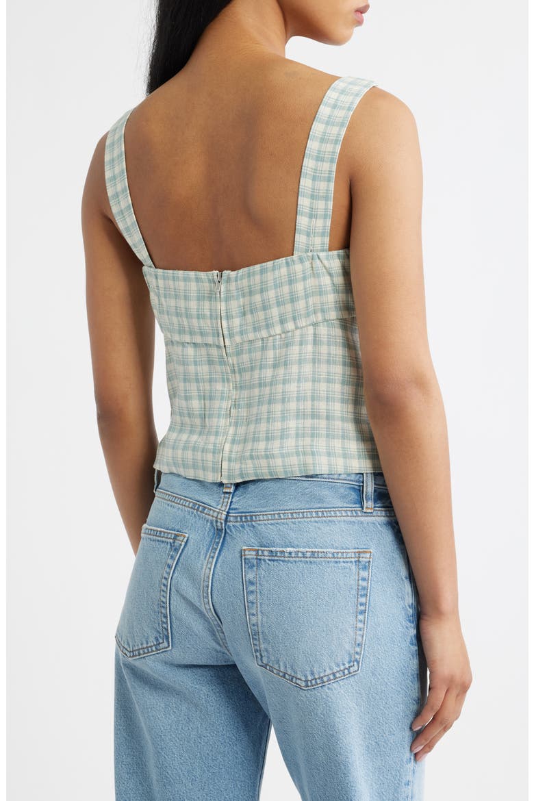 Clarence Check Linen Top, Alternate, color, ZEPHYR CHECK