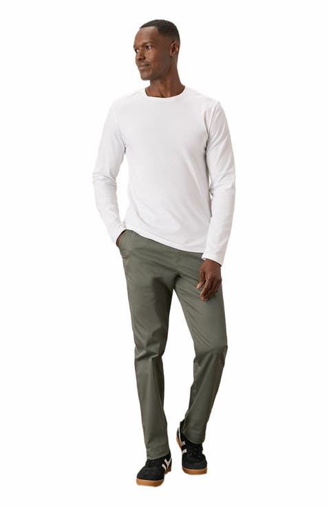 Luxe Stretch Jersey Slim Long Sleeve Tee