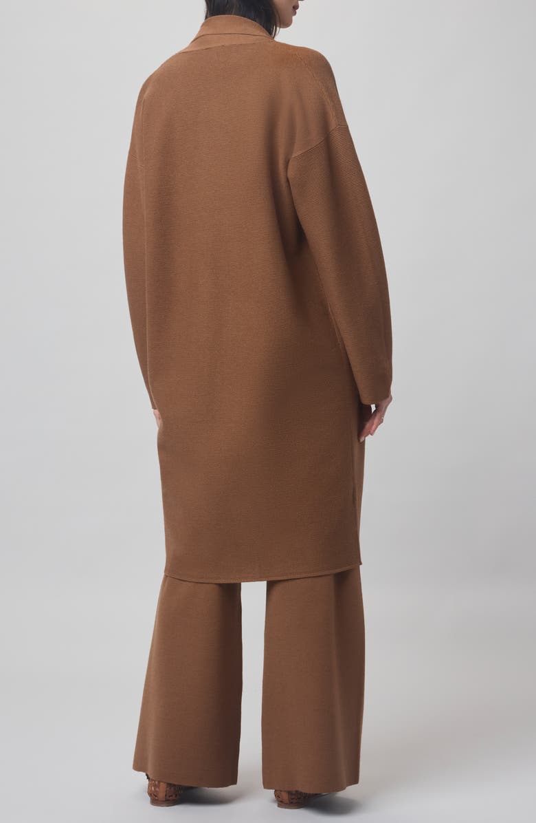 Splendid x @cellajaneblog Sleek Coatigan, Alternate, color, Caramel