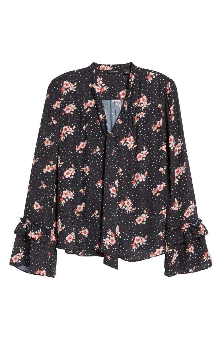 Halogen<sup>®</sup> Tie Neck Blouse, Alternate, color, 