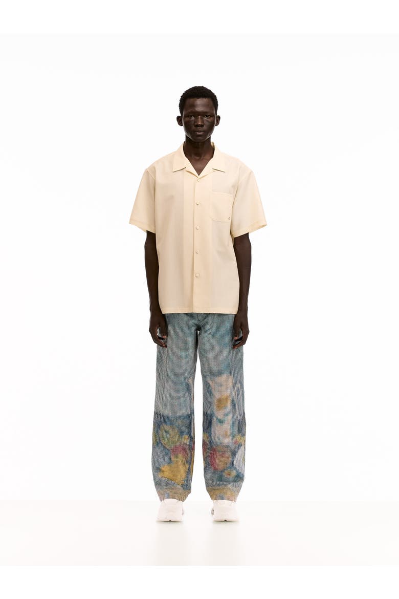 Mohair Poplin Shirt, Alternate, color, Cream