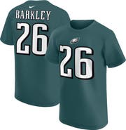 Nike Youth Nike Saquon Barkley Midnight Green Philadelphia Eagles Player Name & Number T-Shirt