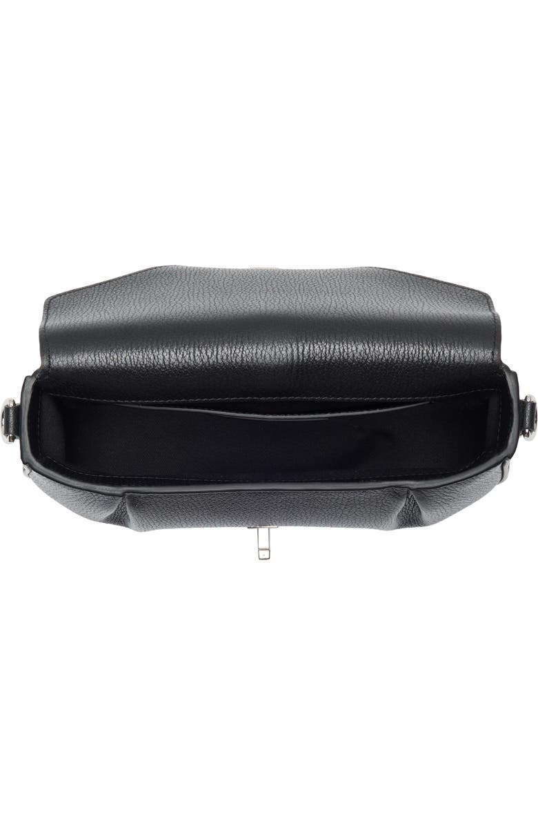 Stuart Weitzman Milan Shoulder Bag, Alternate, color, Black