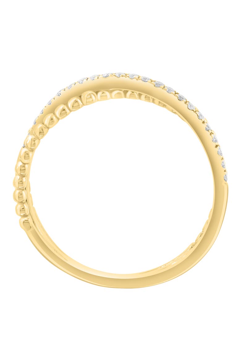 Diamond Crossover Ring, Alternate, color, GOLD/ DIAMOND