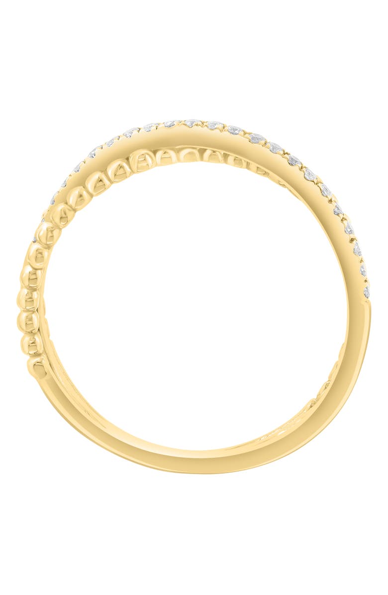 EFFY Diamond Crossover Ring, Alternate, color, Gold/ Diamond
