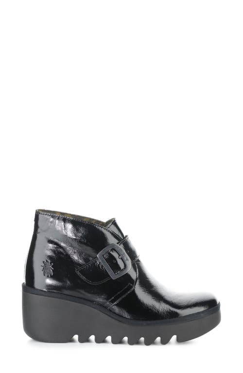 Fly London Brit Wedge Bootie In Black