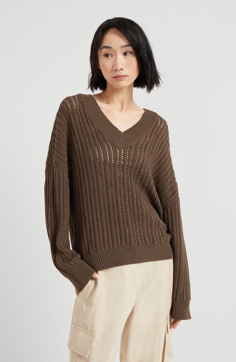 Brunello Cucinelli Sweater with monili, Alternate, color, 