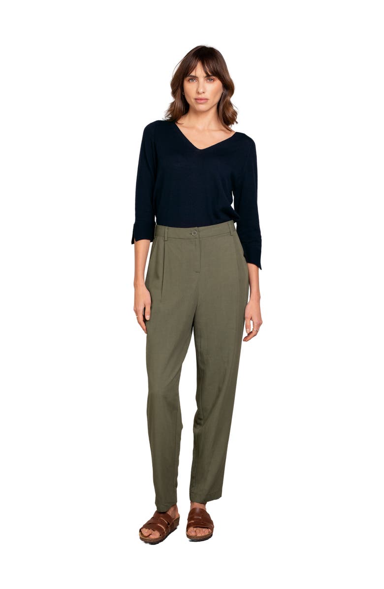 Celtic & Co. Casual Tapered Leg Pants, Alternate, color, Khaki