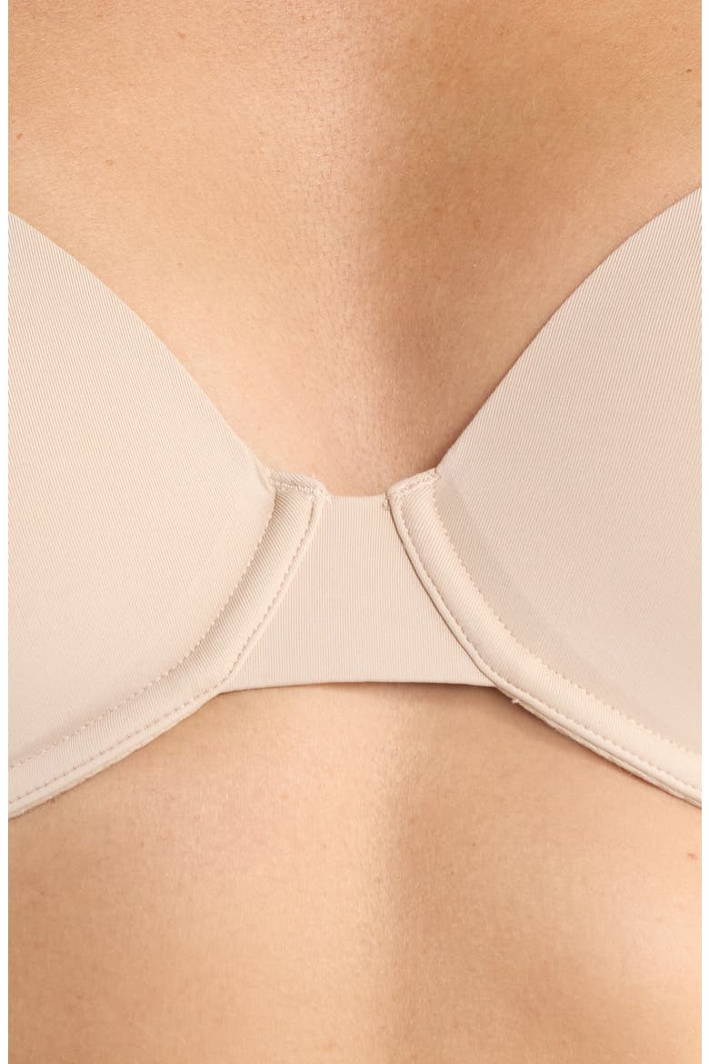 Fitutitve Underwire T-Shirt Bra, Alternate, color, LIGHT TRUFFLE