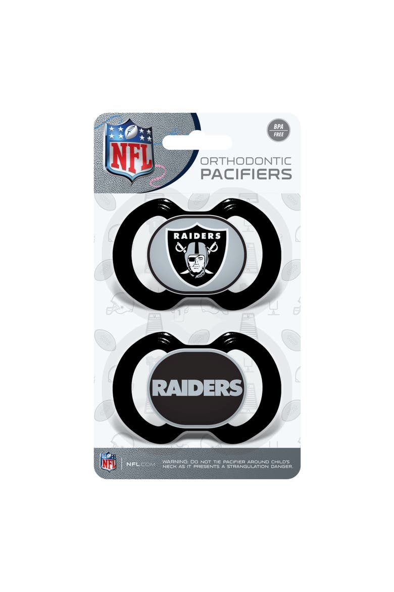 Las Vegas Raiders Pacifier 2-Pack, Alternate, color, Multicolor