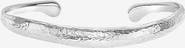 Dower & Hall Men's Hammered Curved Bangle
