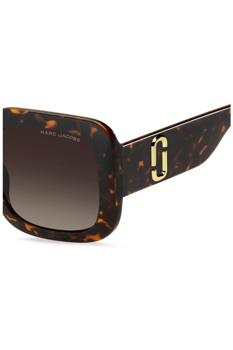 53mm Gradient Polarized Square Sunglasses, Alternate, color, 0086-HA
