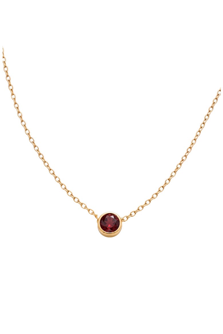 Birthstone Pendant Necklace, Main, color, GOLD/ JANUARY