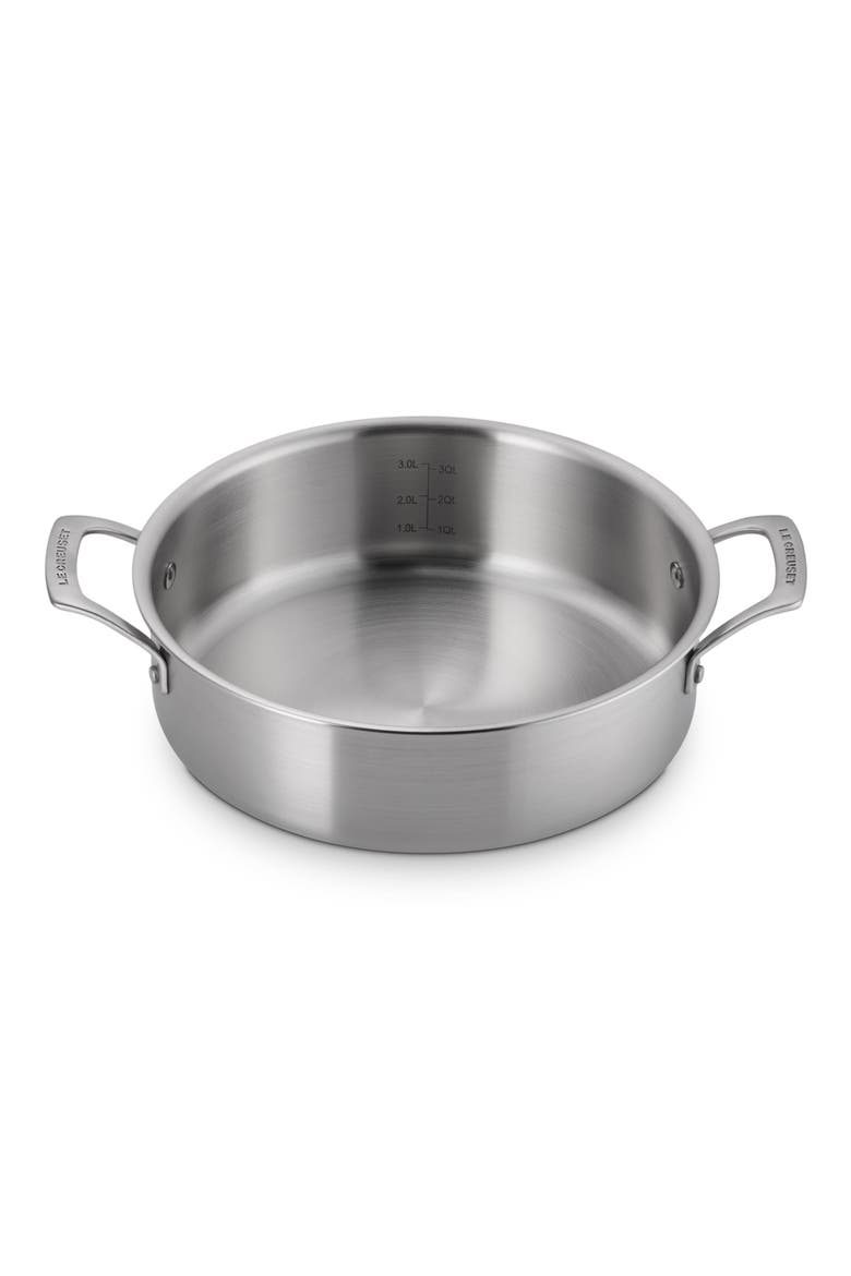 Essential 4-Quart Stainless Steel Rondeau Pan, Alternate, color, STAINLESS STEEL