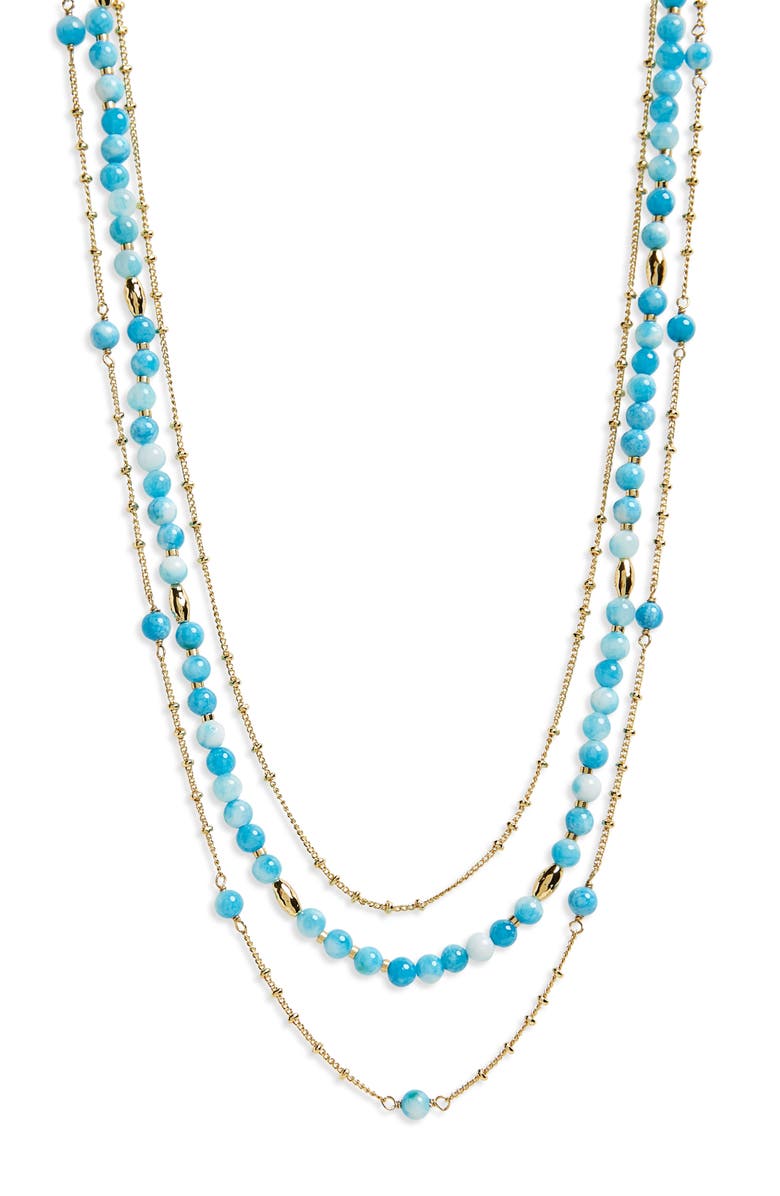 gorjana Adjustable Layered Necklace, Main, color, 