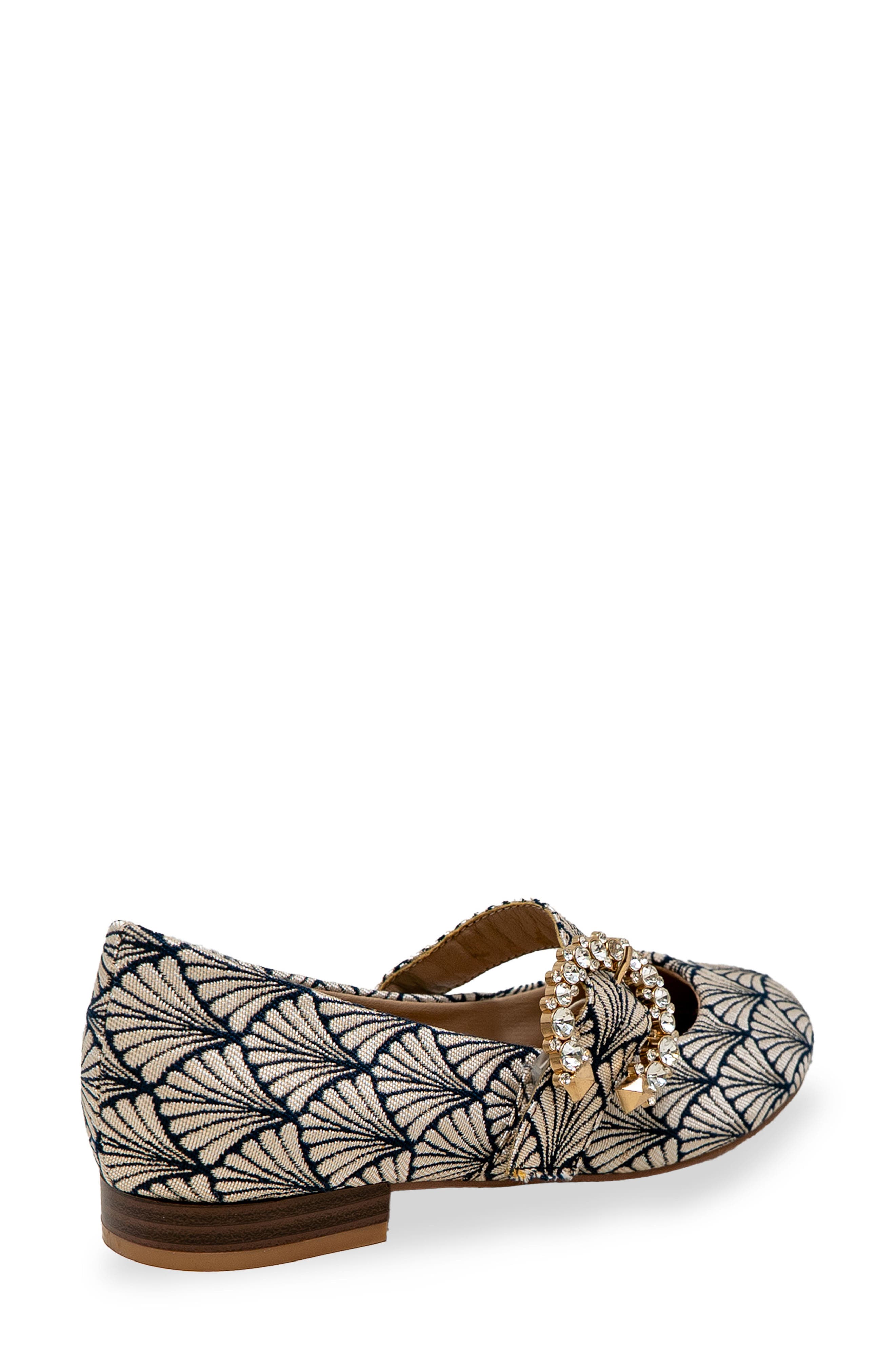 Enki Mary Jane Flat, Alternate, color, BLACK/ WHITE
