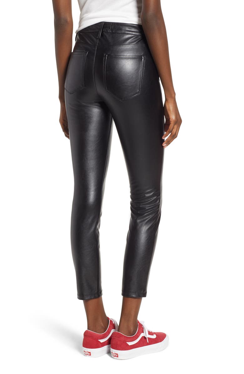 Tinsel High Waist Faux Leather Skinny Pants, Alternate, color, 