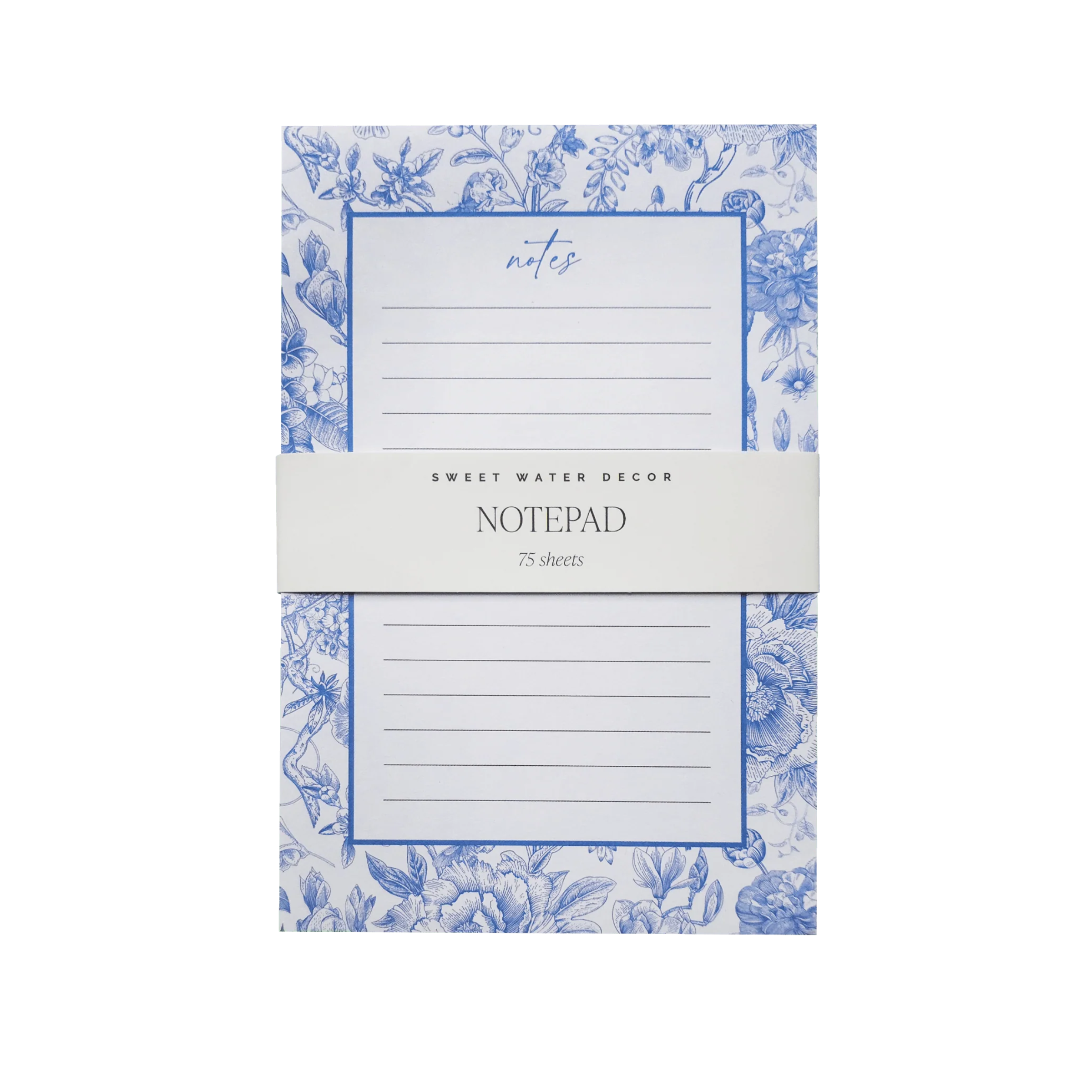 selected Blue Delft Tear Off Notepad