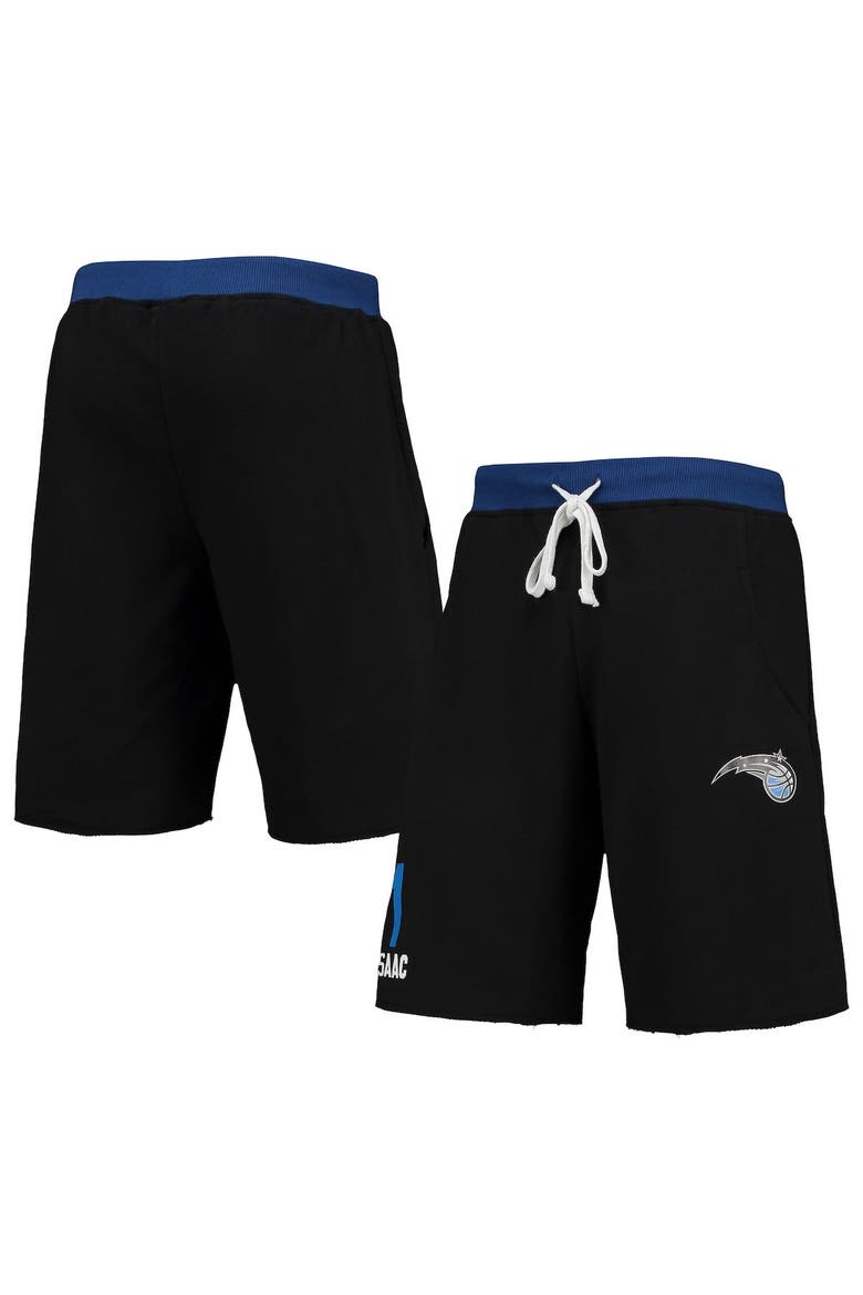 Men's Jonathan Isaac Black Orlando Magic Name & Number French Terry Shorts, Main, color, Black