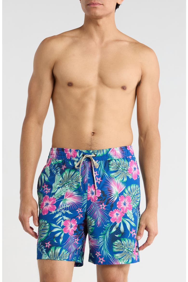 Summer Volley Swim Shorts, Main, color, BLUE QUARTZ
