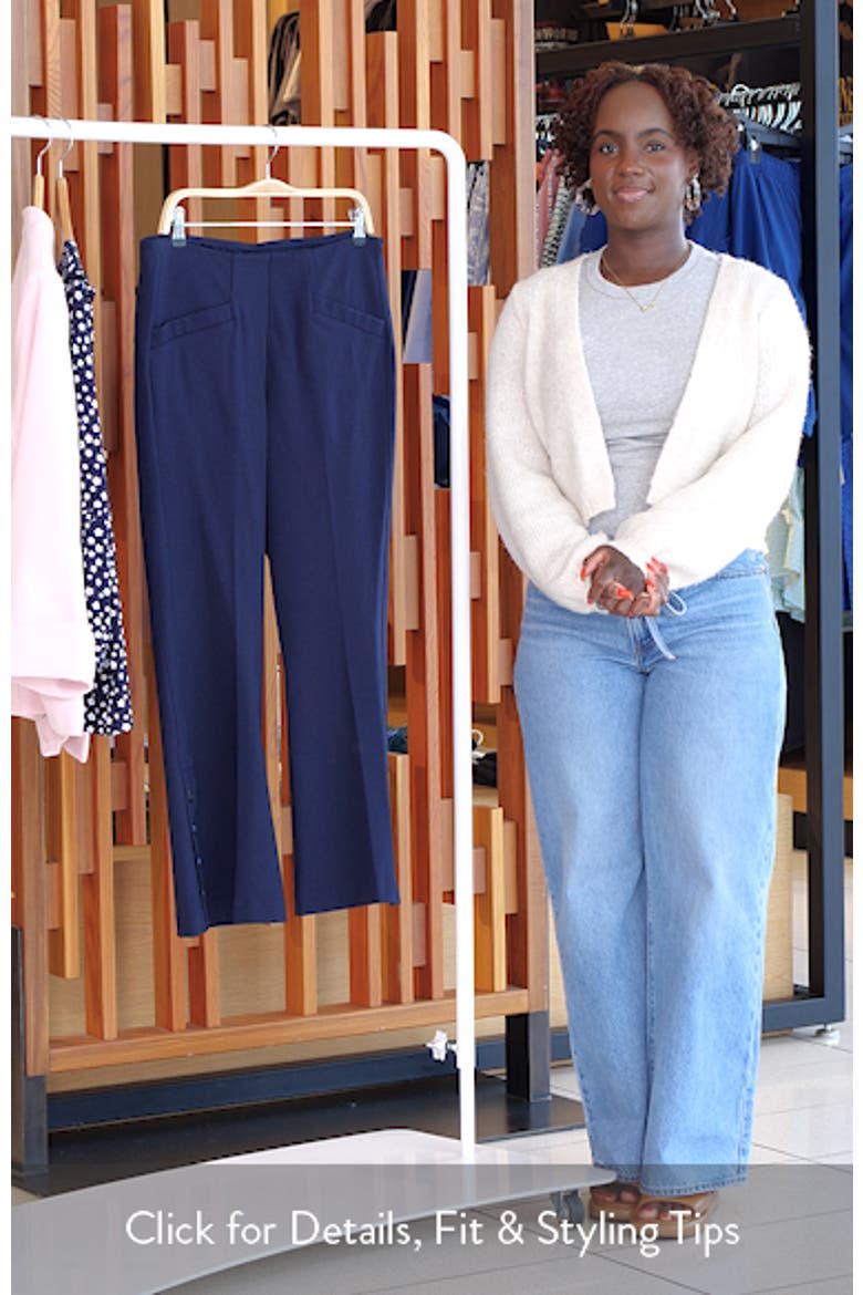 Stella Pull-On Kick Flare Ponte Pants video