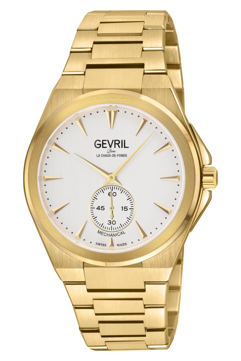 Montauk Mechanical Bracelet Watch, Main, color, GOLD