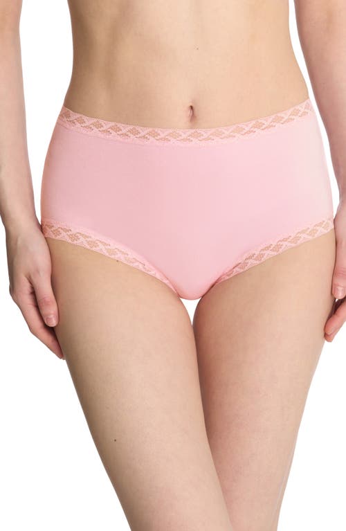 Natori Bliss Stretch Cotton Full Briefs in Perfect Pink 