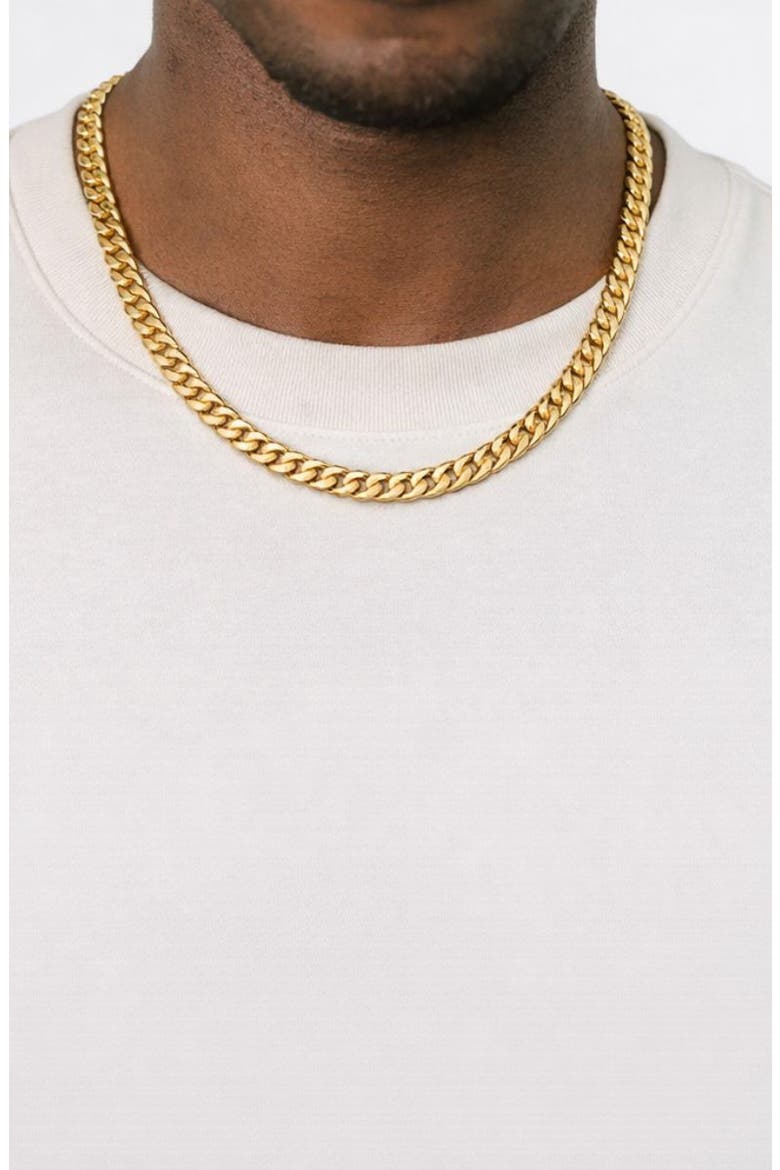 Cuban Chain Necklace, Alternate, color, GOLD
