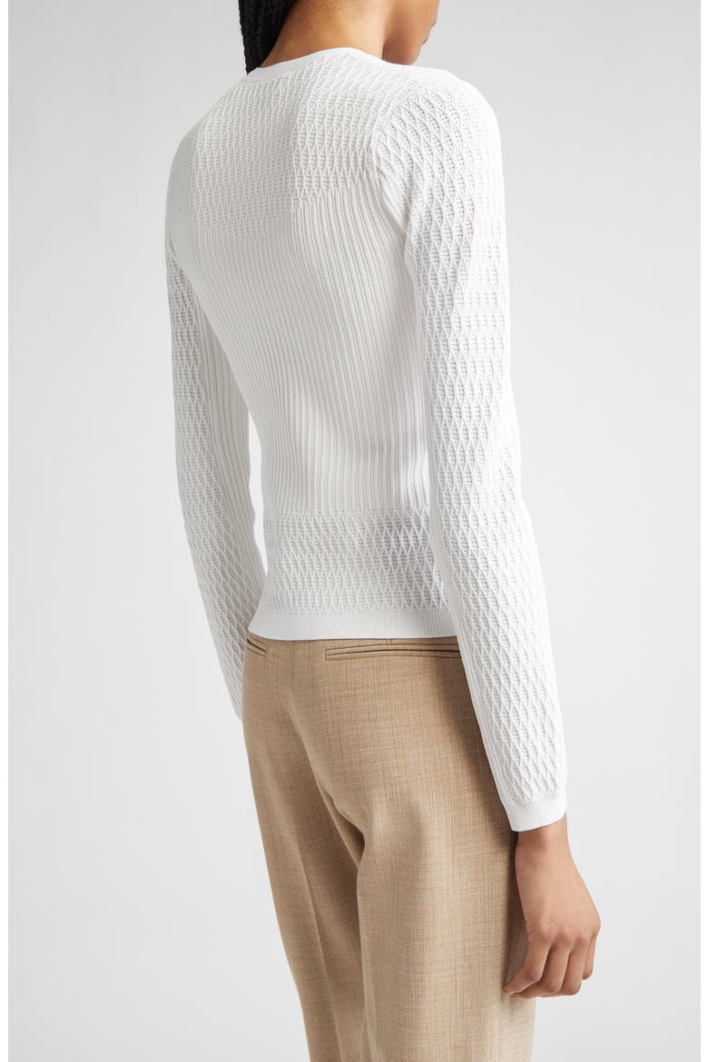 Mixed Stitch Fine Gauge Cardigan, Alternate, color, IVORY