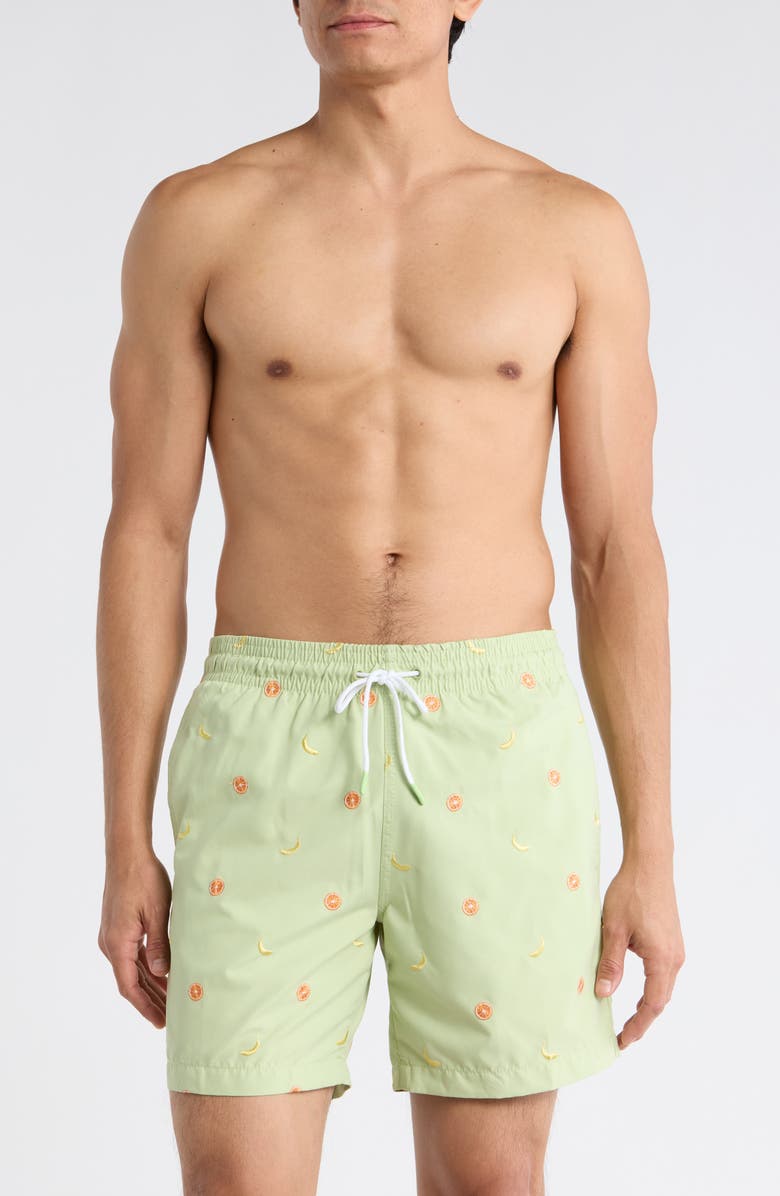 Trunks Surf & Swim Co. Sano 6.5-Inch Swim Shorts, Main, color, Margarita
