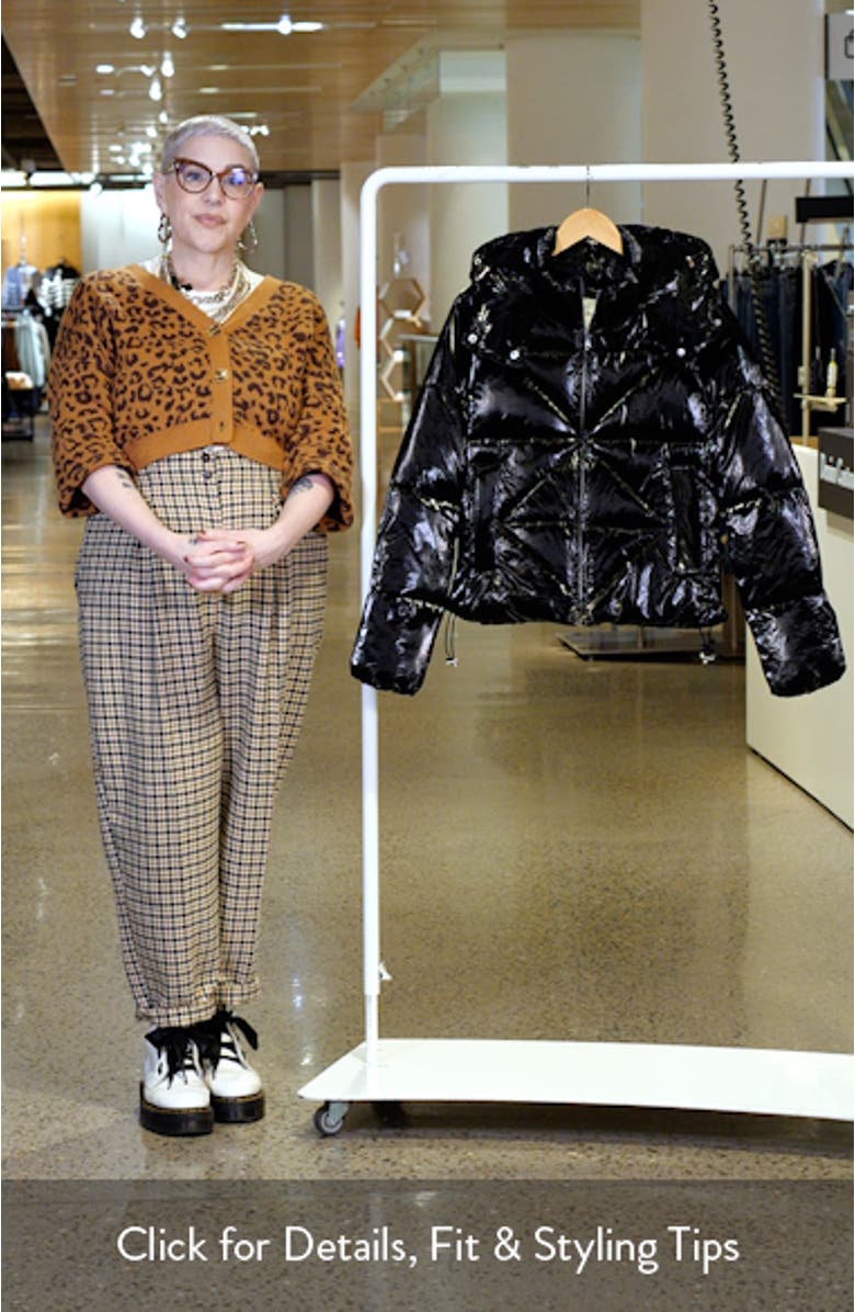 Shiny Crop Puffer Jacket, sales video thumbnail