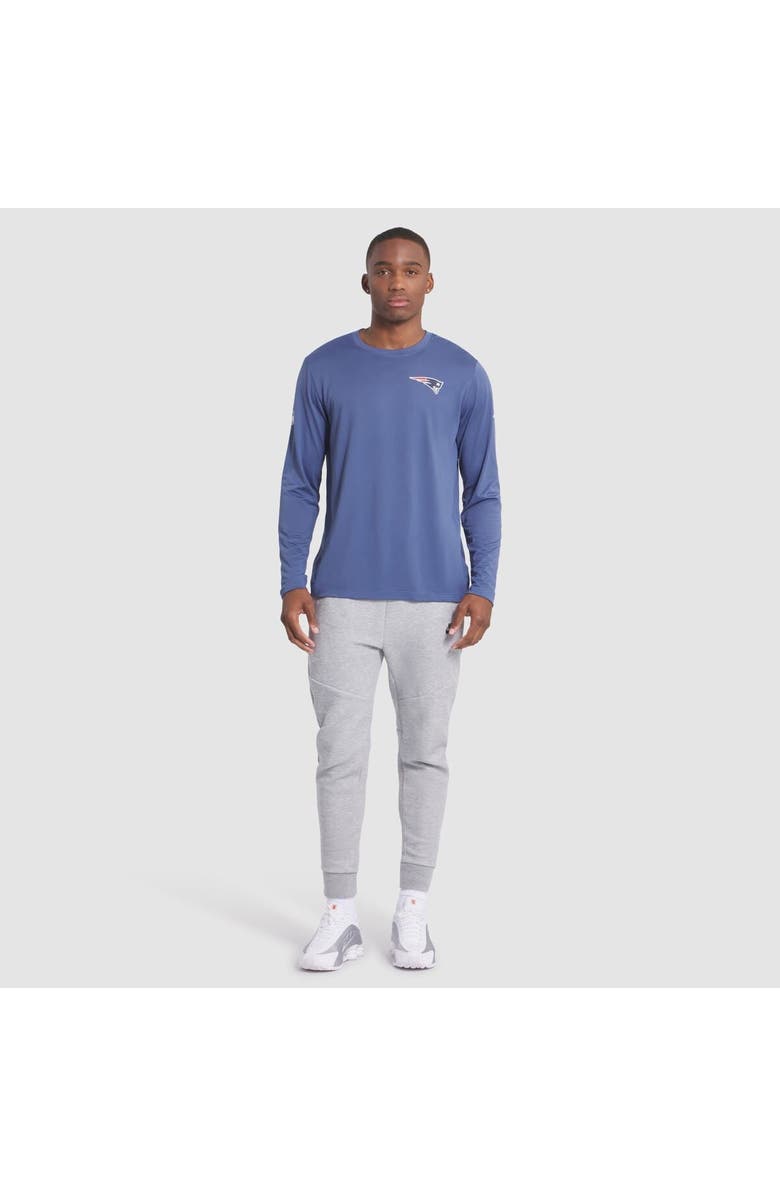 Nike Men's Nike  Storm Blue New England Patriots 2025 Rivalries Collection Sideline Legend Dri-FIT Long Sleeve T-Shirt, Alternate, color, 