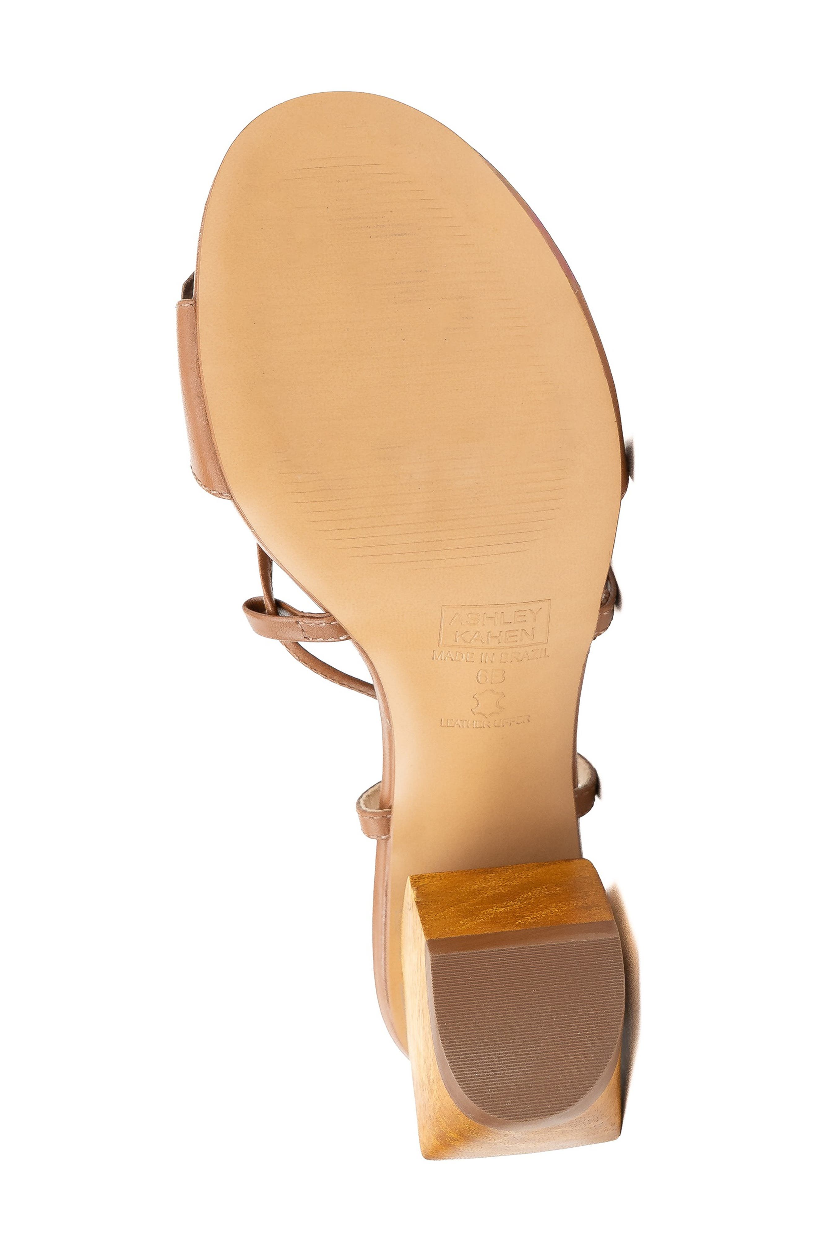 Orchid Ankle Wrap Sandal, Alternate, color, TAN