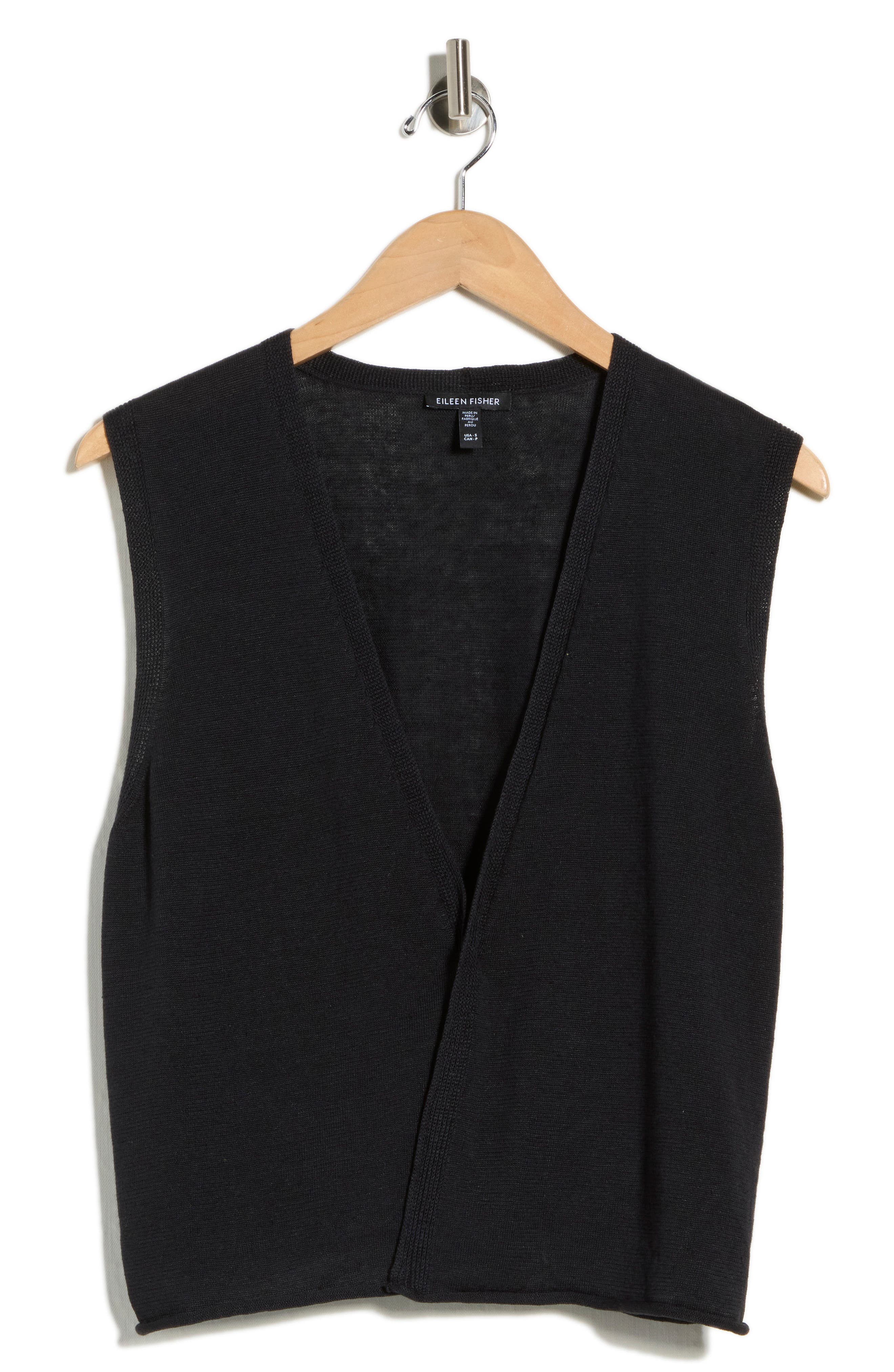 Eileen Fisher Tie Front Sweater Vest