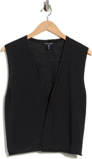 Eileen Fisher Tie Front Sweater Vest