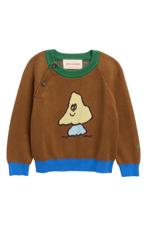 Mush Monster Jacquard Organic Cotton Sweater