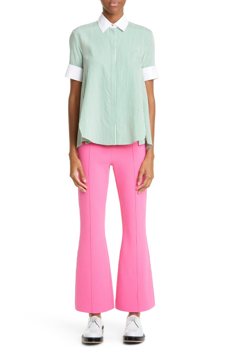 Adam Lippes Stripe Trapeze Shirt, Alternate, color, 