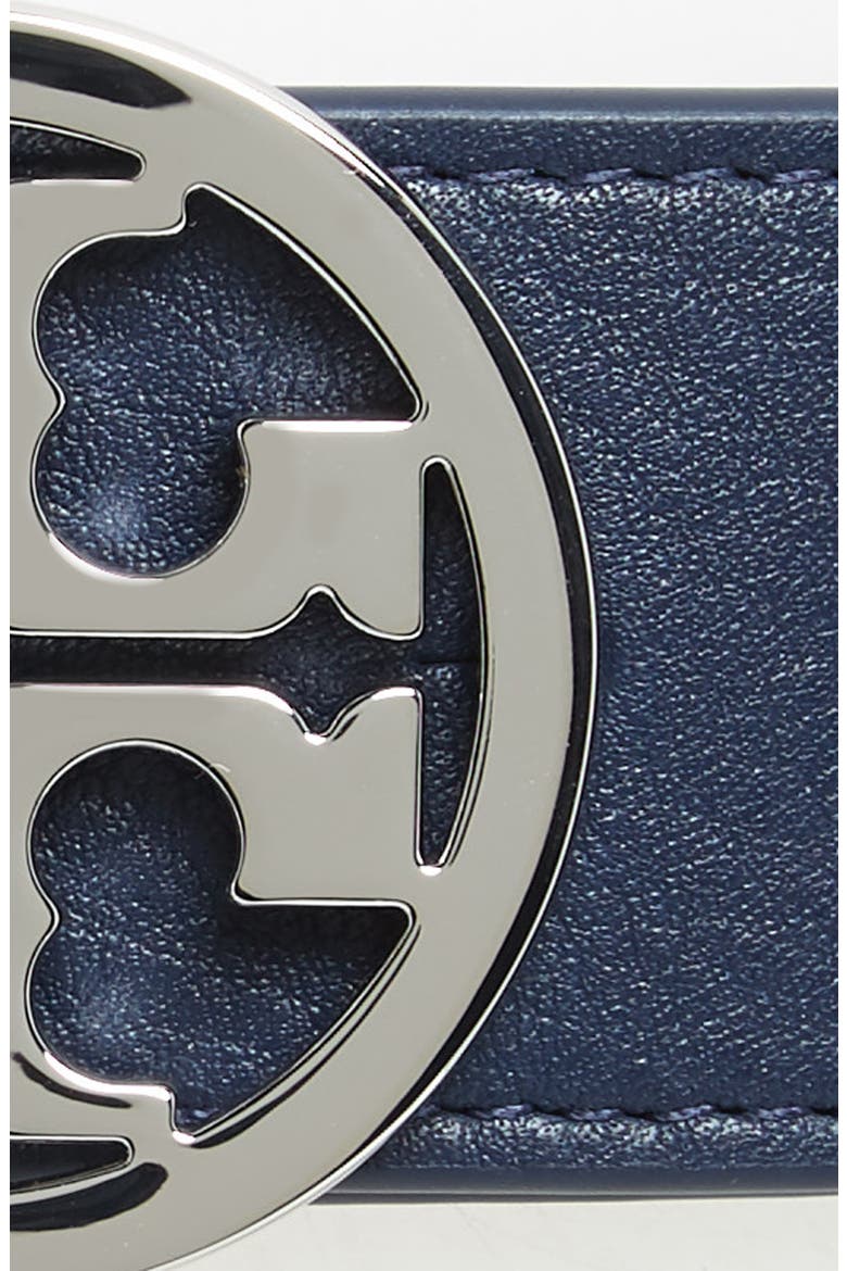Reversible Logo Belt, Alternate, color, TORY NAVY/ PINETREE/ SLVR