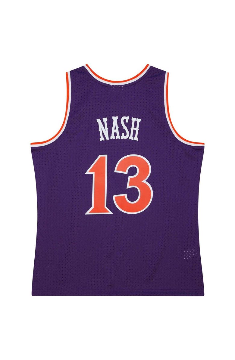 Mitchell & Ness Men's Mitchell & Ness Steve Nash Purple Phoenix Suns 2001/02 Hardwood Classics Swingman Jersey, Alternate, color, 