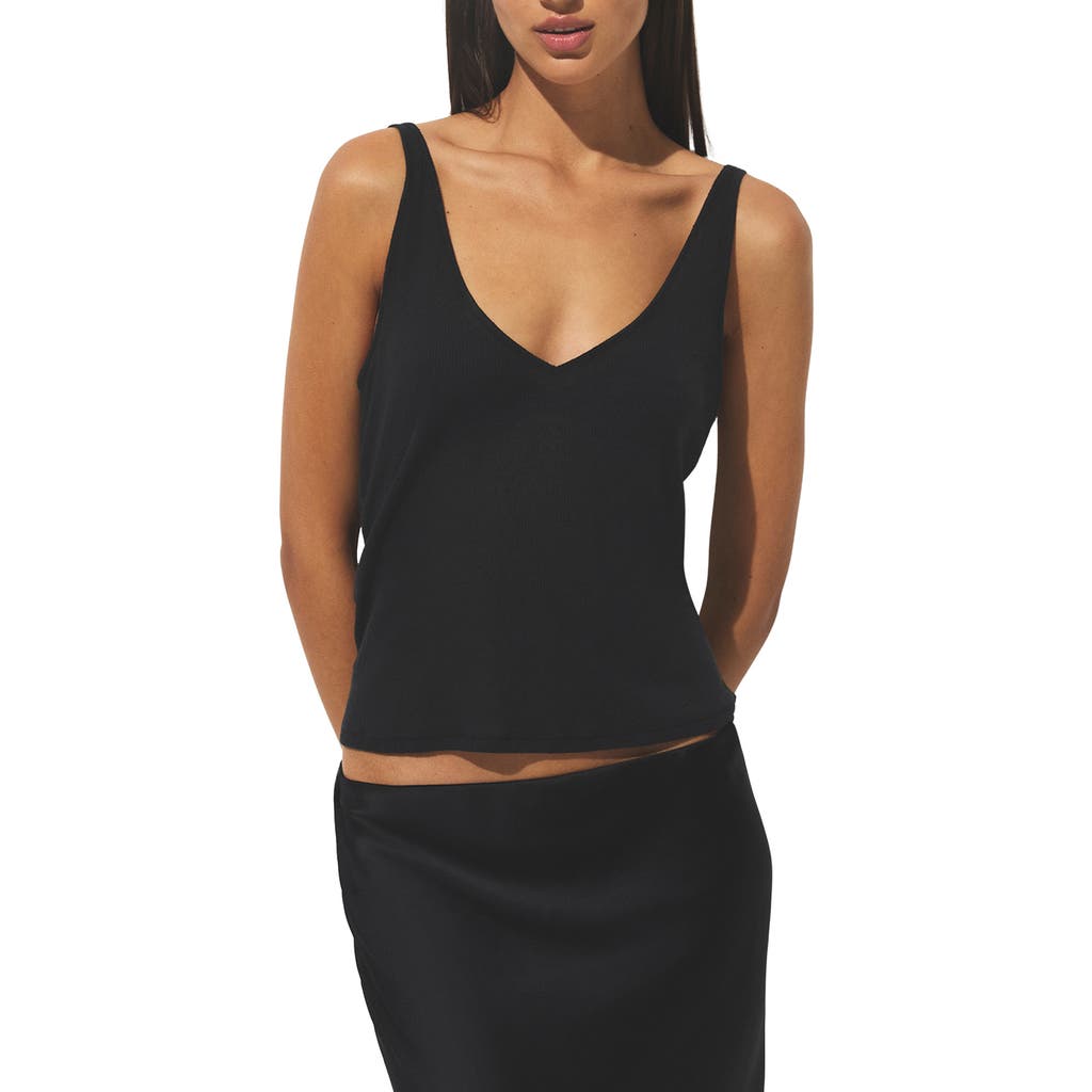Skims Womens Smooth Layers Stretch-modal Cami Top Obsidian In Black