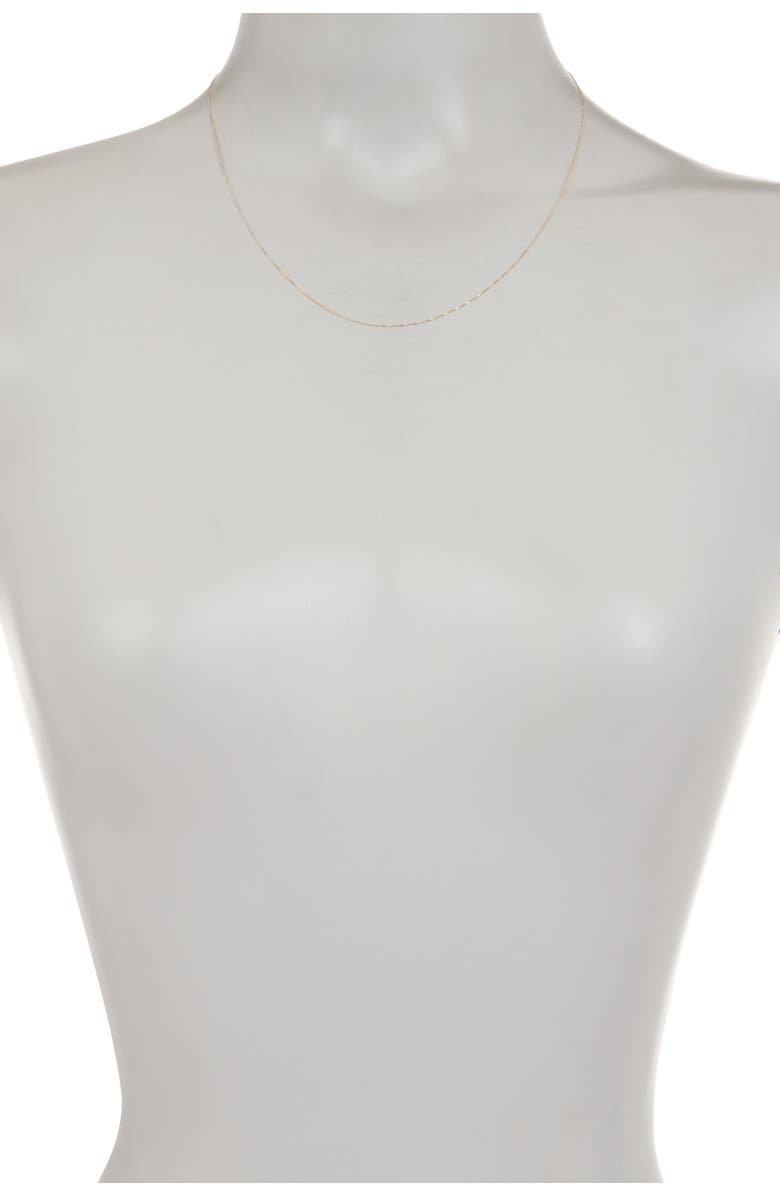 CANDELA JEWELRY 14K Yellow Gold Box Chain Necklace, Alternate, color,